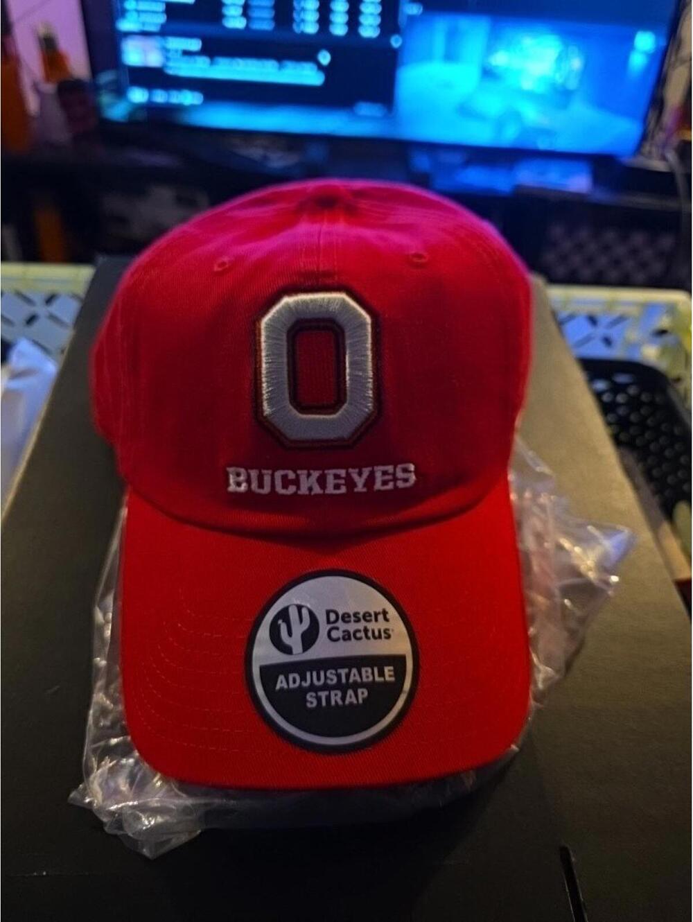 Desert Cactus Ohio Buckeyes Baseball Cap, Buckeyes Rimmed Hat